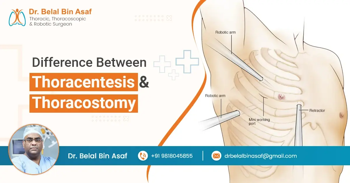 Difference Between Thoracentesis and Thoracostomy